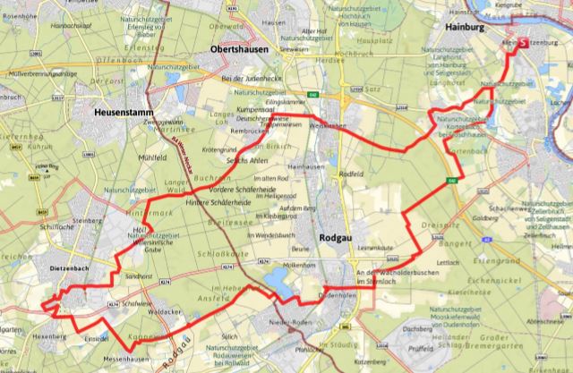 2017 Radtour Dietzenbach Routenuebersicht